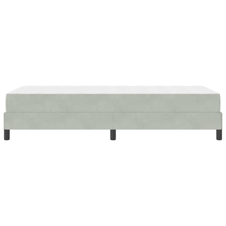 Box spring seng med madras Lysegrå 100 x 200 cm Stof