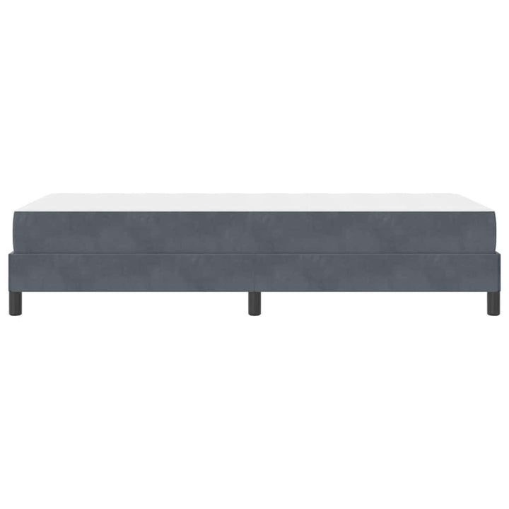 Box spring seng med madras Mørkegrå 100 x 200 cm Stof
