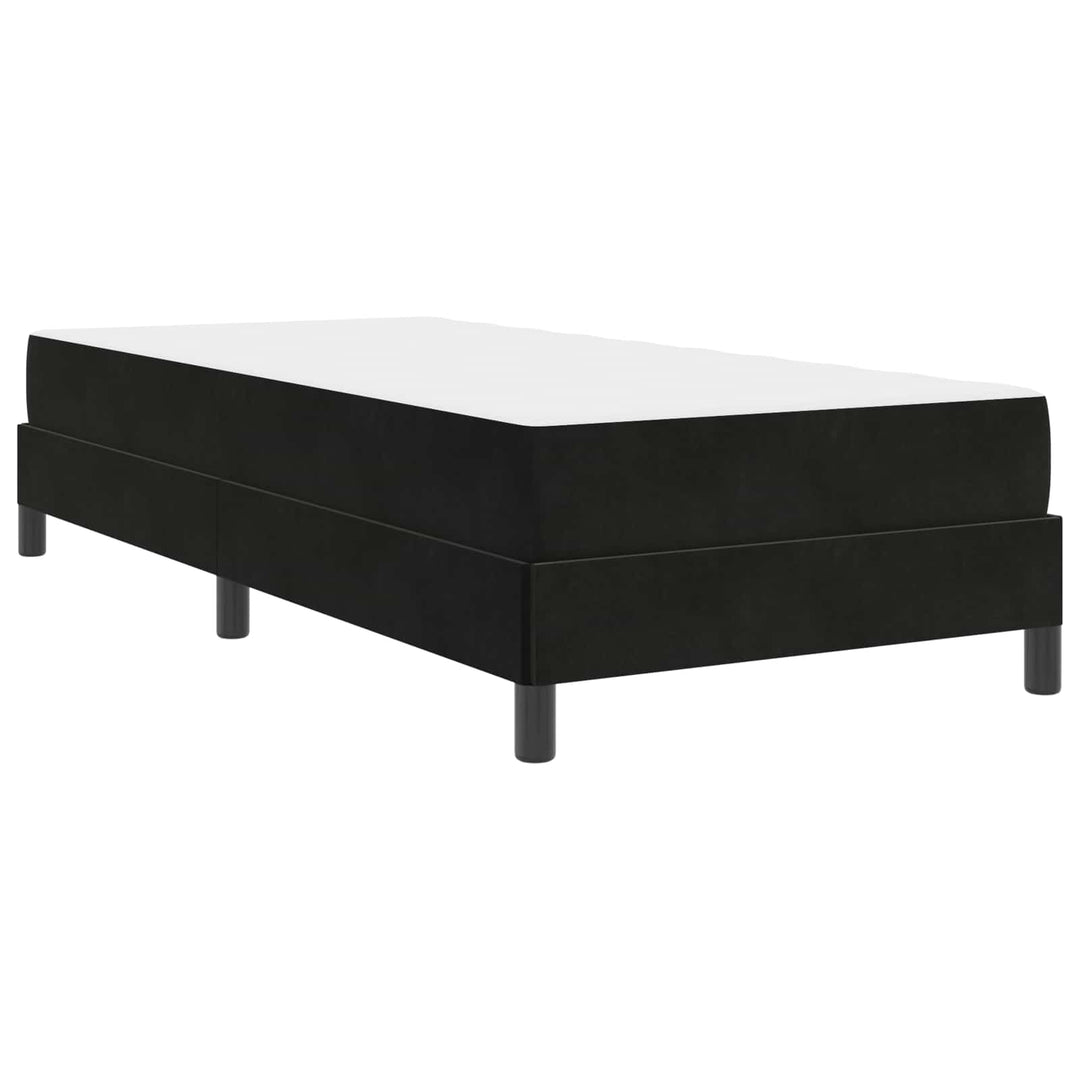 Box spring seng med madras Sort 100 x 200 cm Stof