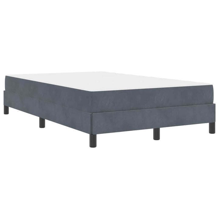 Box spring seng med madras Mørkegrå 120 x 190 cm Stof