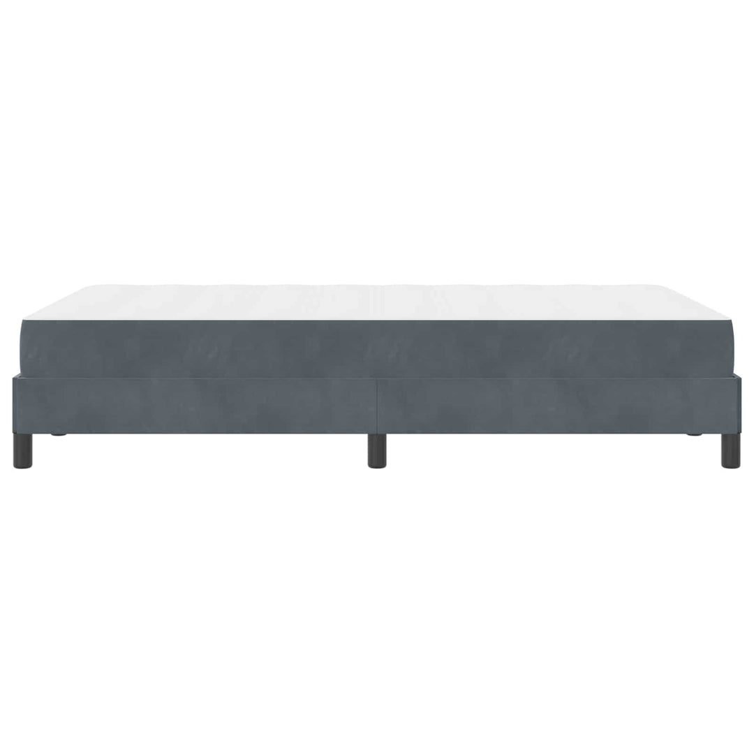 Box spring seng med madras Mørkegrå 120 x 190 cm Stof
