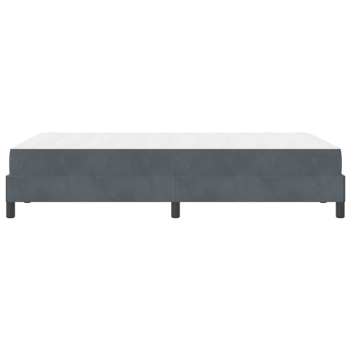 Box spring seng med madras Mørkegrå 120 x 190 cm Stof
