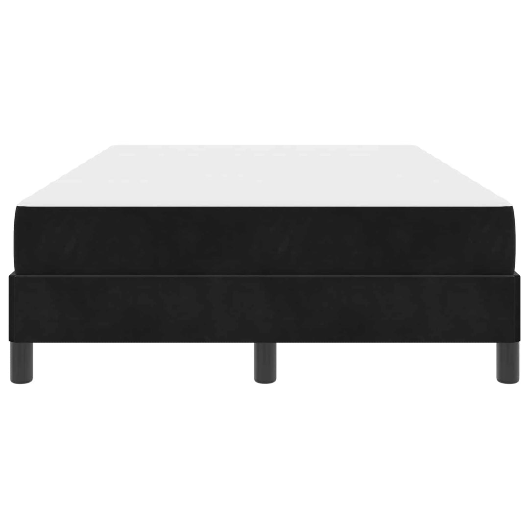 Box spring seng med madras Sort 120 x 190 cm Stof