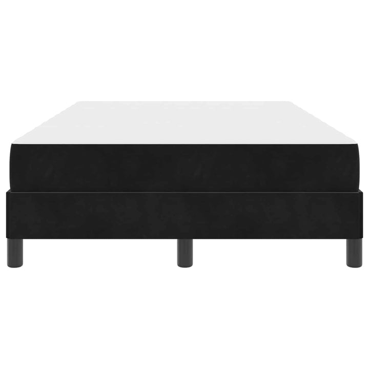 Box spring seng med madras Sort 120 x 190 cm Stof