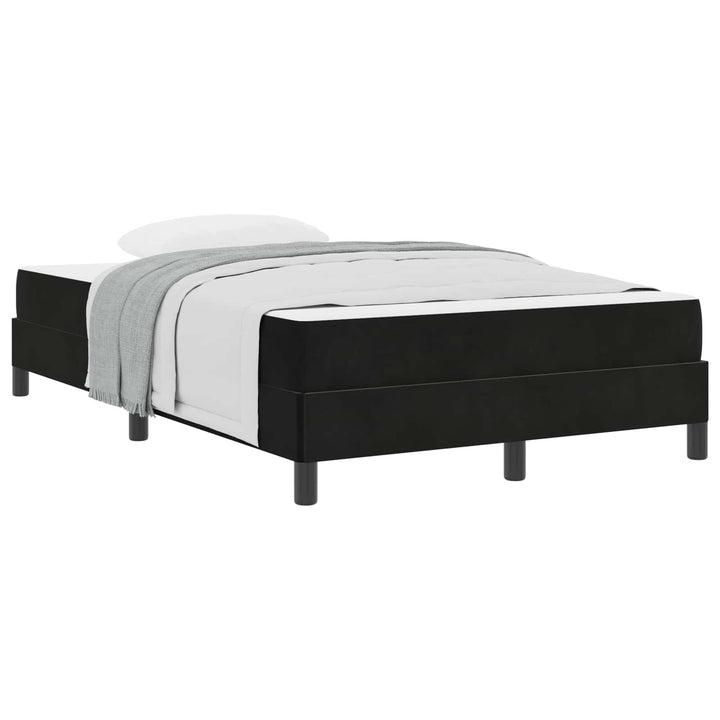 Box spring seng med madras Sort 120 x 190 cm Stof