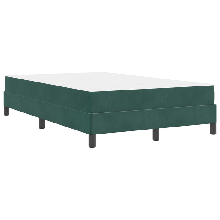 Box spring seng med madras Mørkegrøn 120 x 190 cm Stof