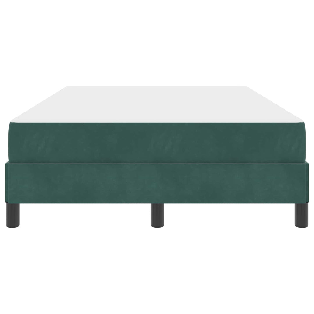 Box spring seng med madras Mørkegrøn 120 x 190 cm Stof