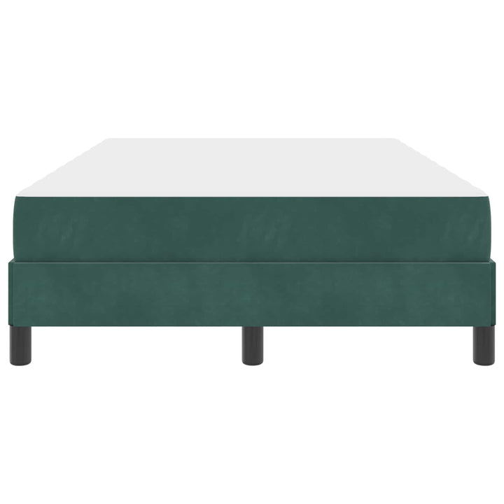 Box spring seng med madras Mørkegrøn 120 x 190 cm Stof