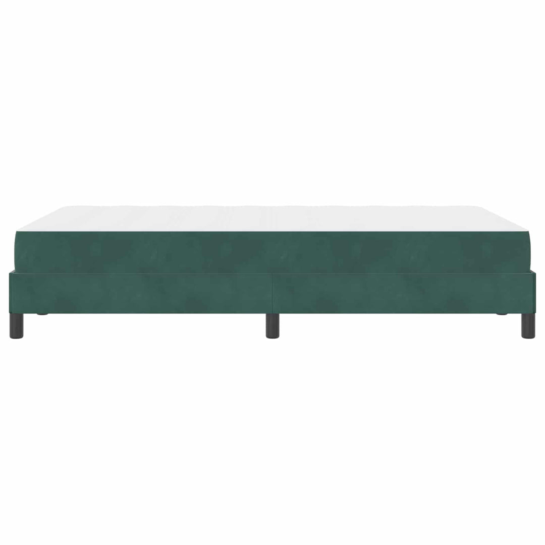 Box spring seng med madras Mørkegrøn 120 x 190 cm Stof