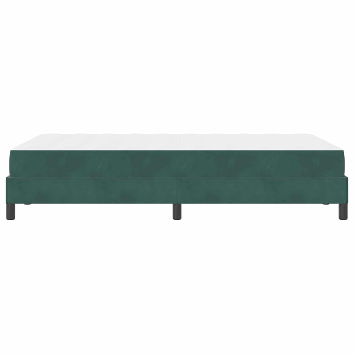 Box spring seng med madras Mørkegrøn 120 x 190 cm Stof