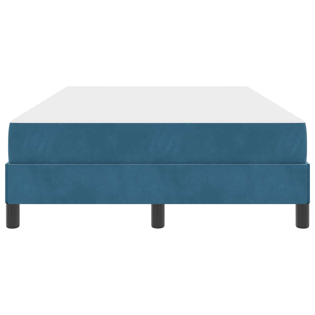 Box spring seng med madras Mørk blå 120 x 190 cm Stof
