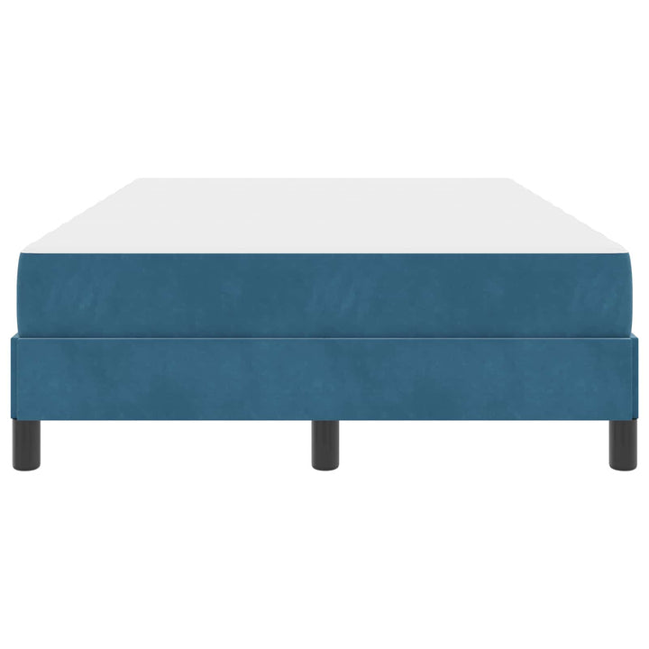 Box spring seng med madras Mørk blå 120 x 190 cm Stof