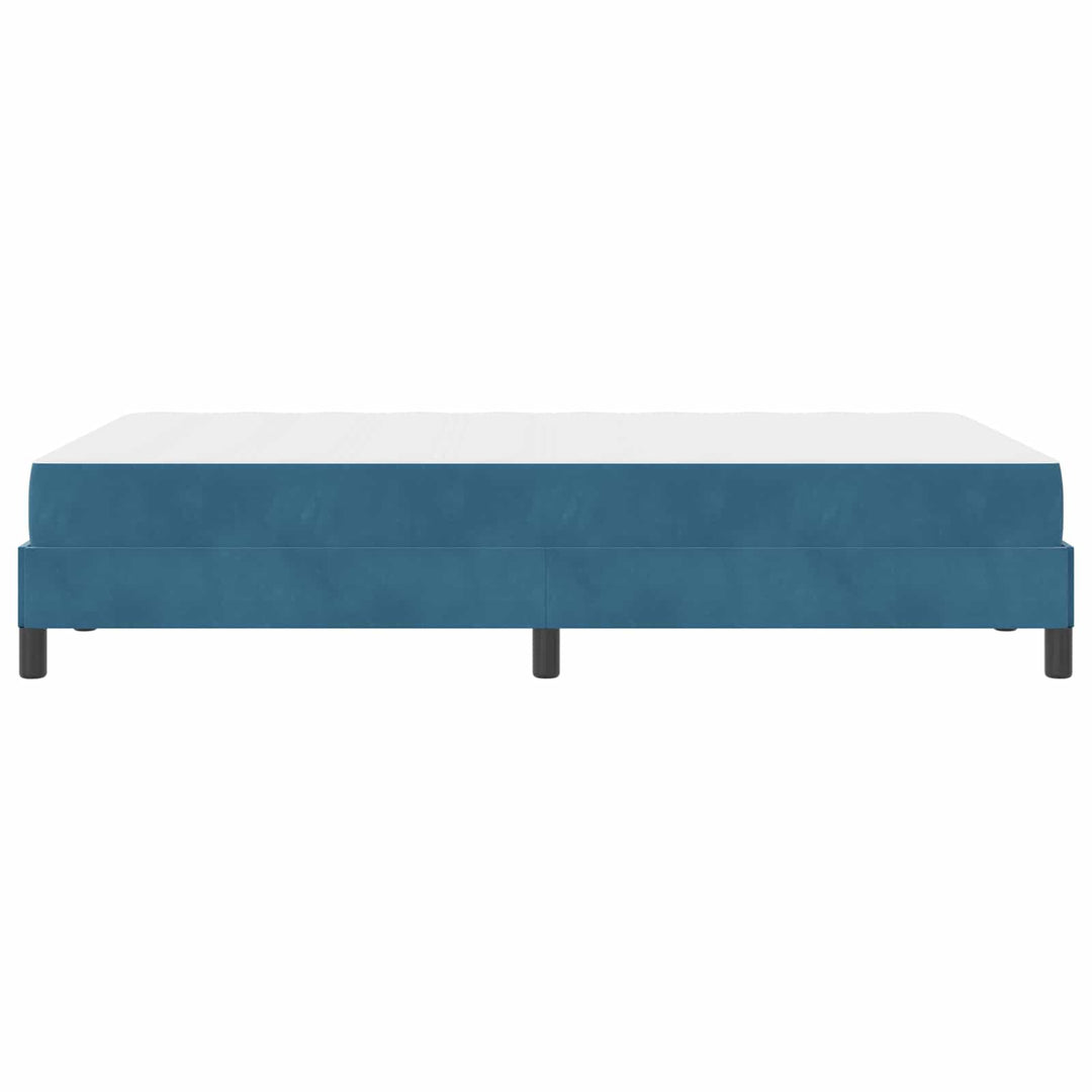 Box spring seng med madras Mørk blå 120 x 190 cm Stof