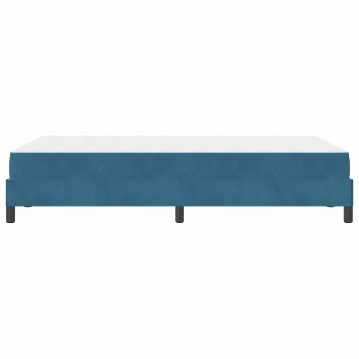 Box spring seng med madras Mørk blå 120 x 190 cm Stof