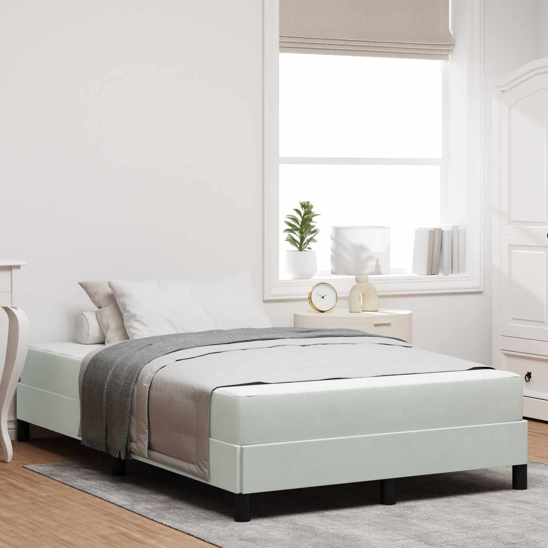 Box spring seng med madras Lysegrå 120 x 200 cm Stof
