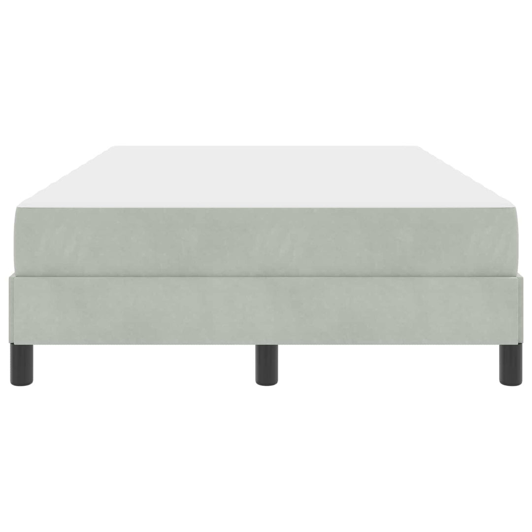 Box spring seng med madras Lysegrå 120 x 200 cm Stof