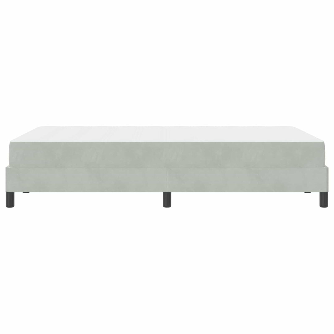 Box spring seng med madras Lysegrå 120 x 200 cm Stof