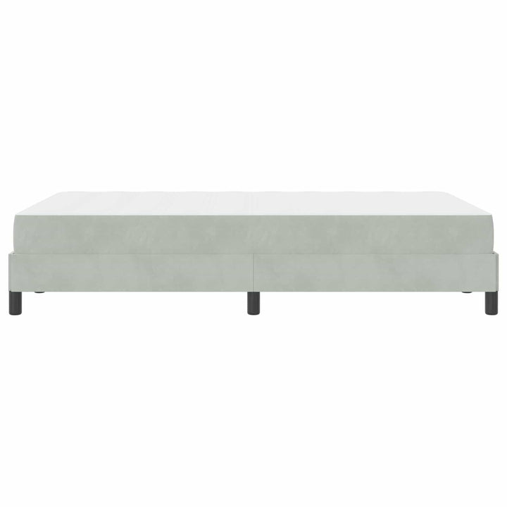 Box spring seng med madras Lysegrå 120 x 200 cm Stof
