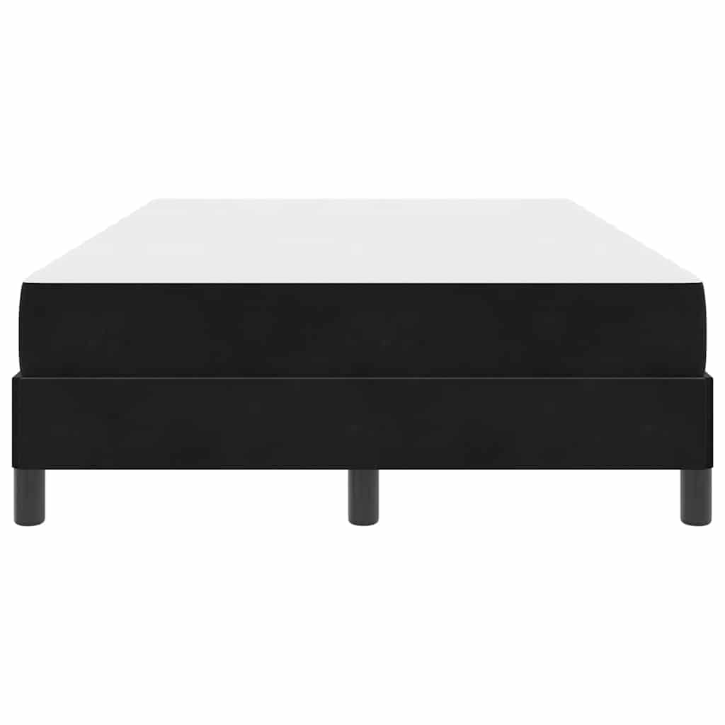 Box spring seng med madras Sort 120 x 200 cm Stof