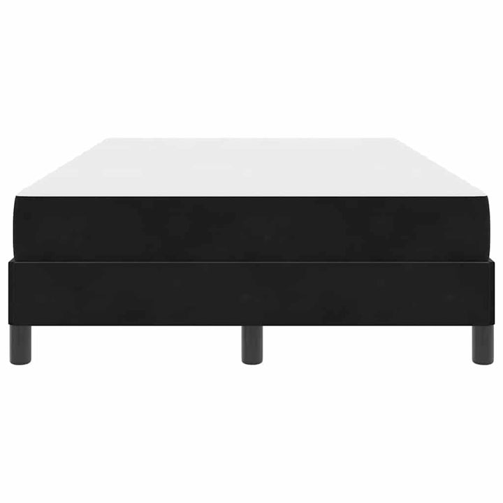 Box spring seng med madras Sort 120 x 200 cm Stof