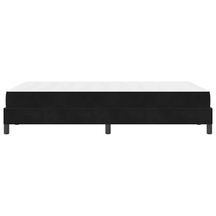 Box spring seng med madras Sort 120 x 200 cm Stof