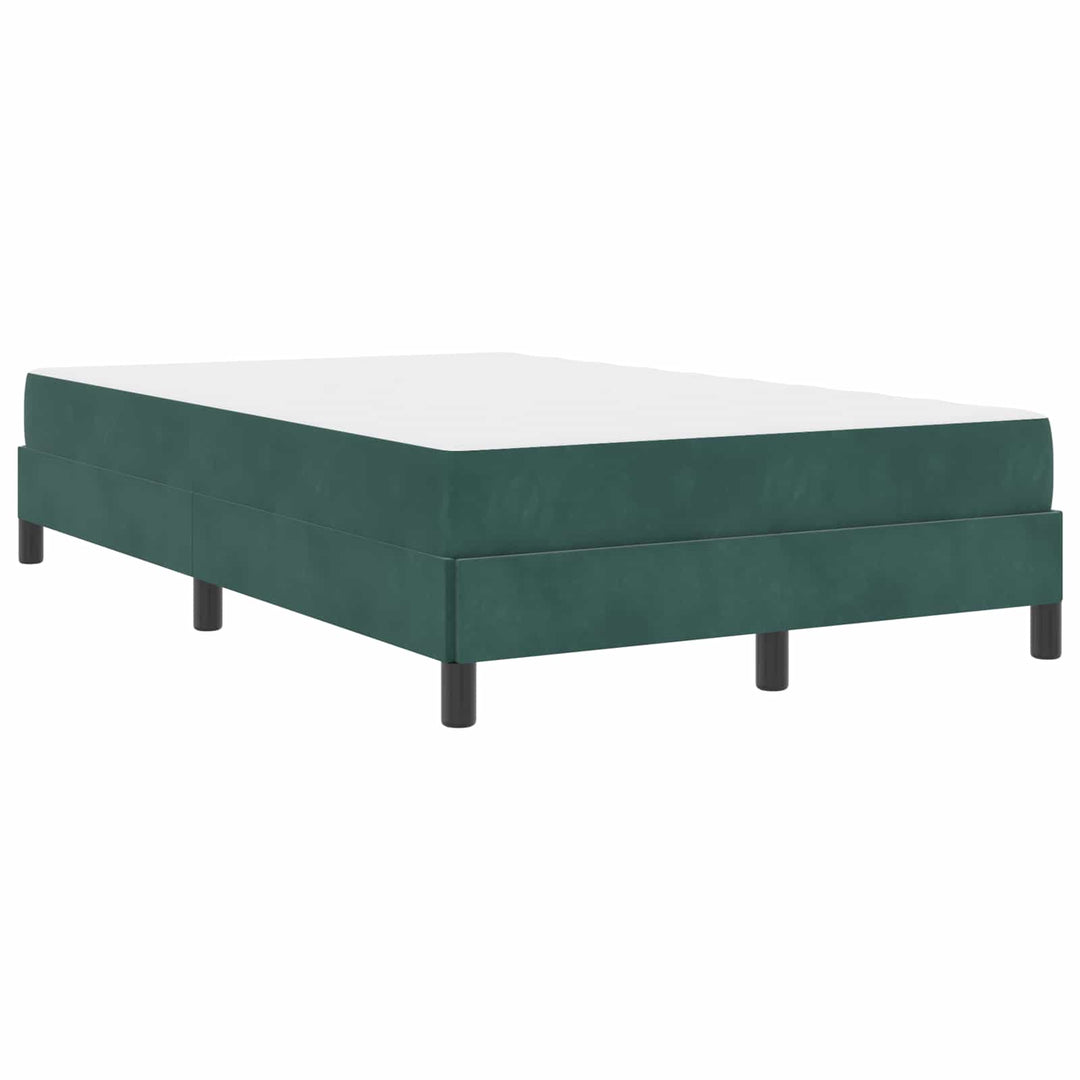 Box spring seng med madras Mørkegrøn 120 x 200 cm Stof