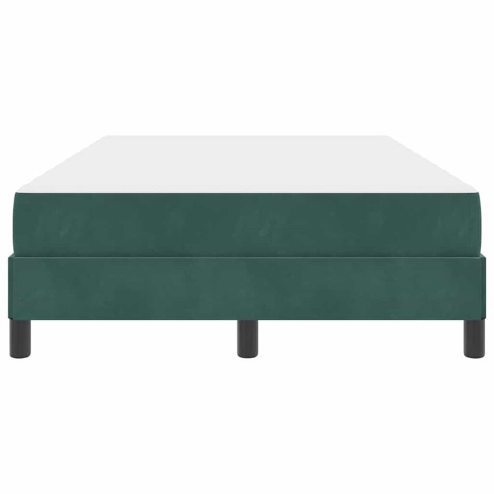 Box spring seng med madras Mørkegrøn 120 x 200 cm Stof