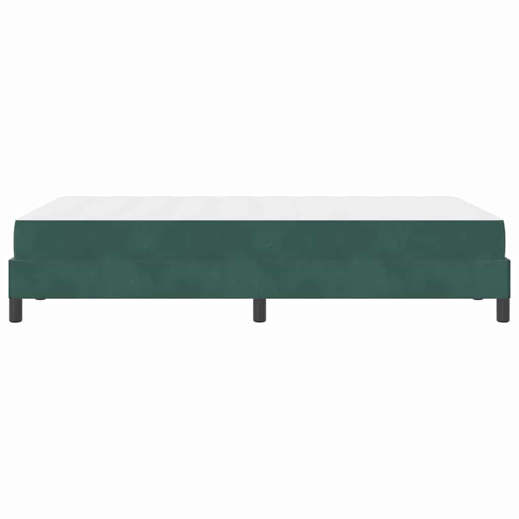 Box spring seng med madras Mørkegrøn 120 x 200 cm Stof