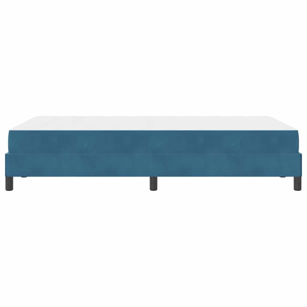 Box spring seng med madras Mørk blå 120 x 200 cm Stof