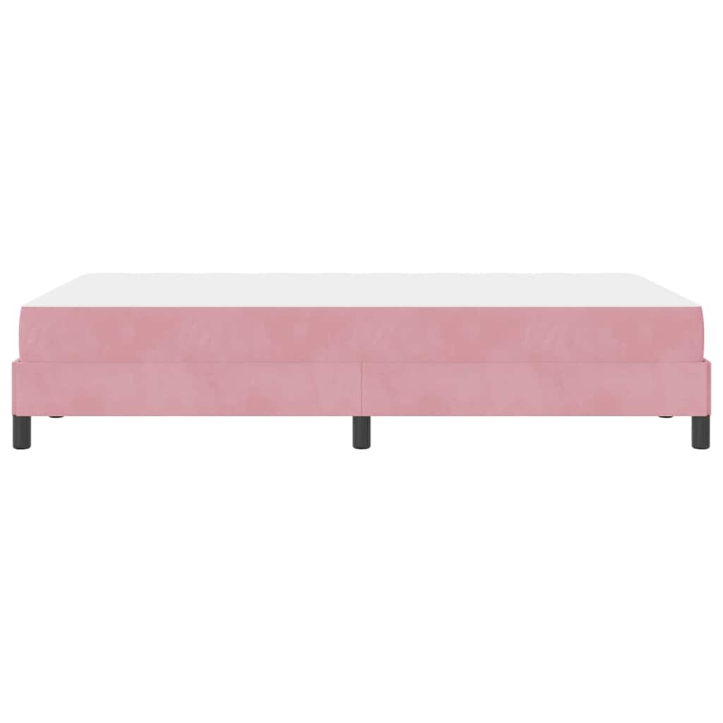 Box spring seng med madras Lyserød 120 x 200 cm Stof