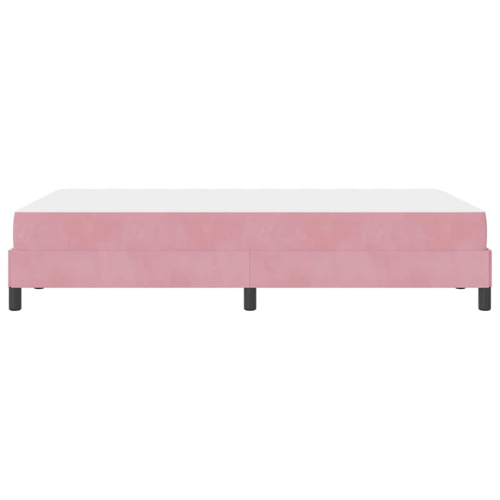 Box spring seng med madras Lyserød 120 x 200 cm Stof