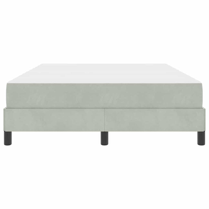 Box spring seng med madras Lysegrå 140 x 190 cm Stof