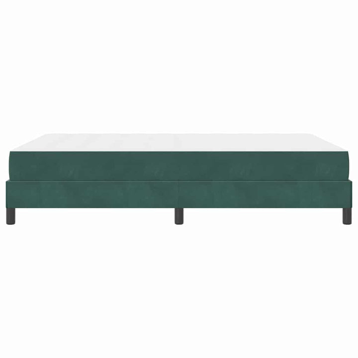 Box spring seng med madras Mørkegrøn 140 x 190 cm Stof