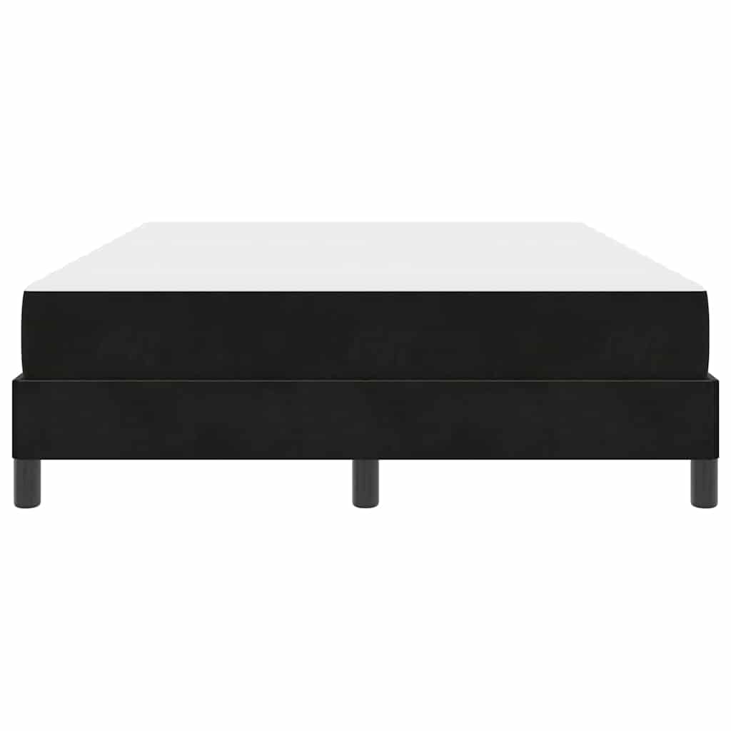 Box spring seng med madras Sort 160 x 200 cm Stof