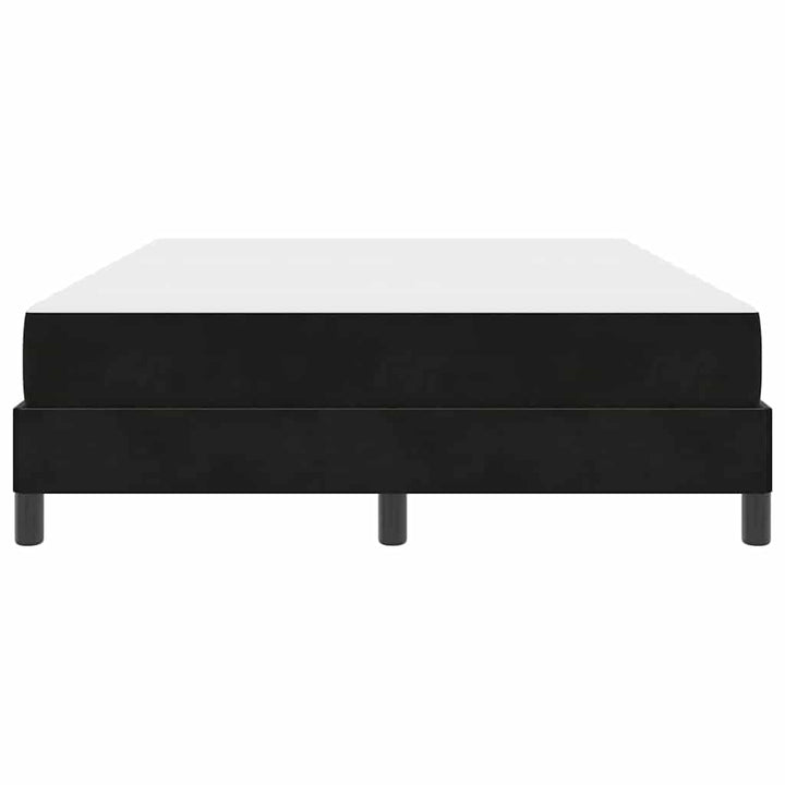 Box spring seng med madras Sort 160 x 200 cm Stof