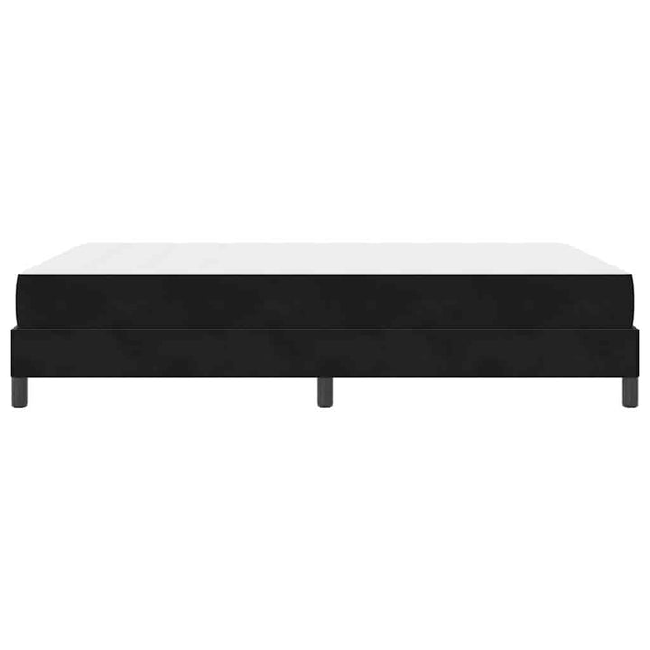 Box spring seng med madras Sort 160 x 200 cm Stof