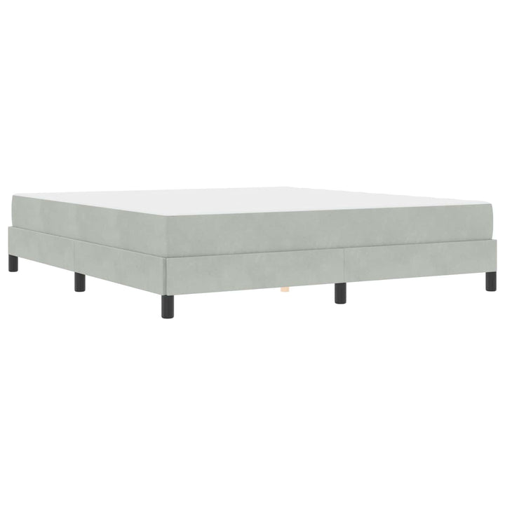 Box spring seng med madras Lysegrå 180 x 200 cm Stof