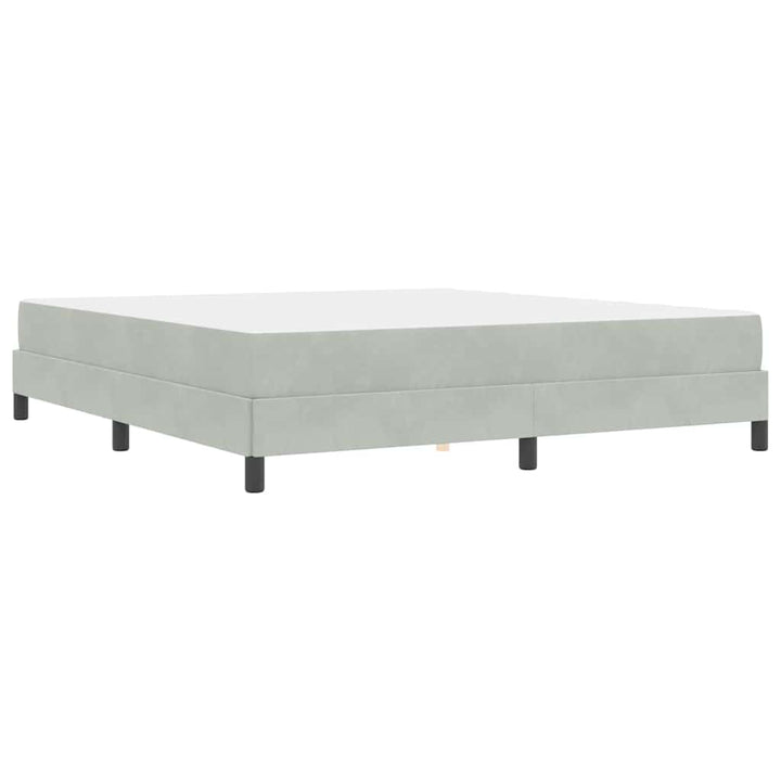 Box spring seng med madras Lysegrå 180 x 200 cm Stof