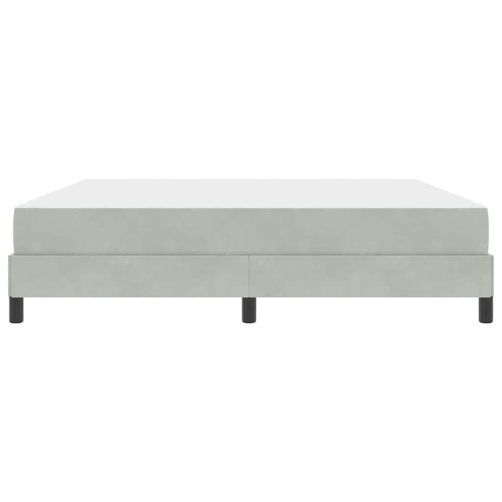 Box spring seng med madras Lysegrå 180 x 200 cm Stof
