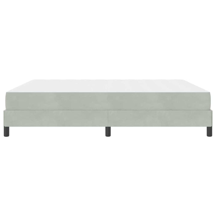Box spring seng med madras Lysegrå 180 x 200 cm Stof