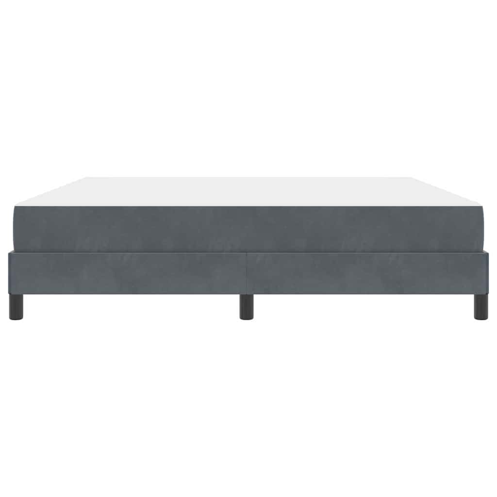 Box spring seng med madras Mørkegrå 180 x 200 cm Stof