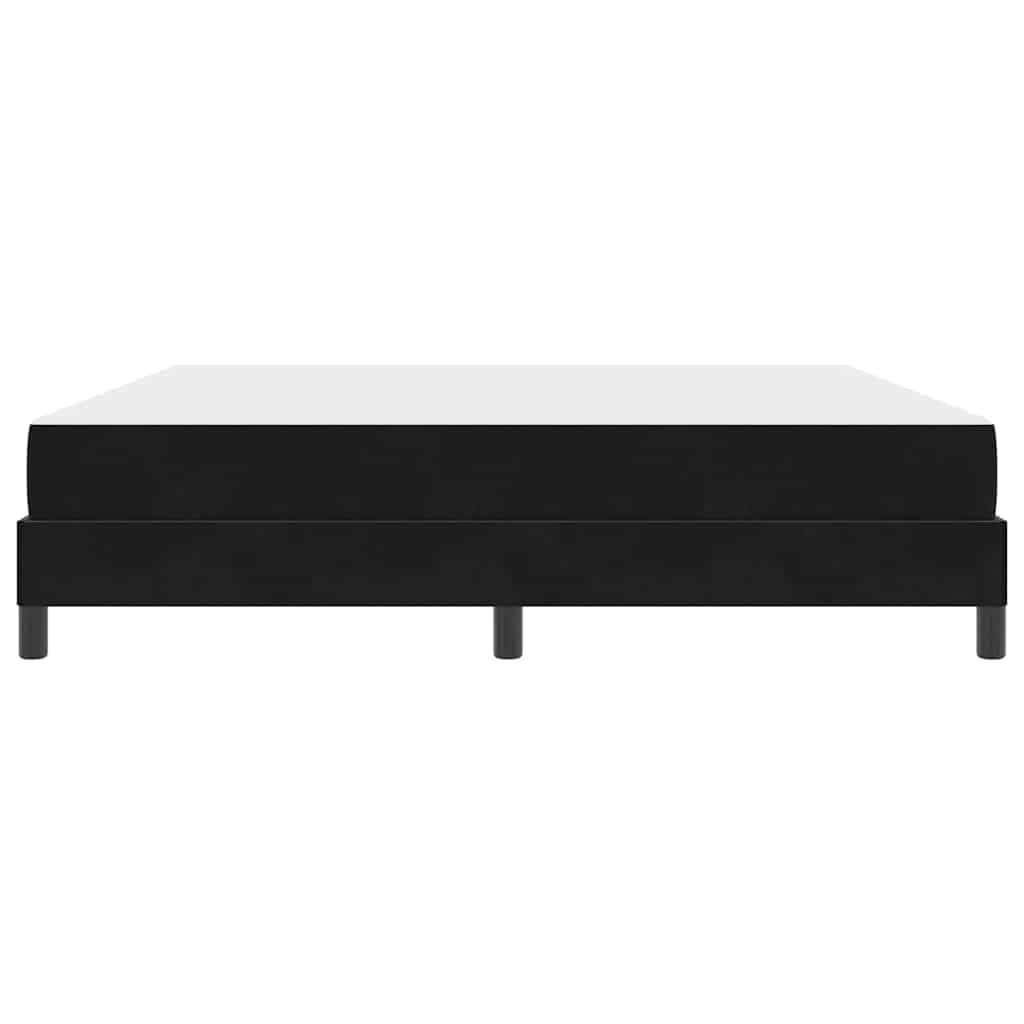 Box spring seng med madras Sort 180 x 200 cm Stof