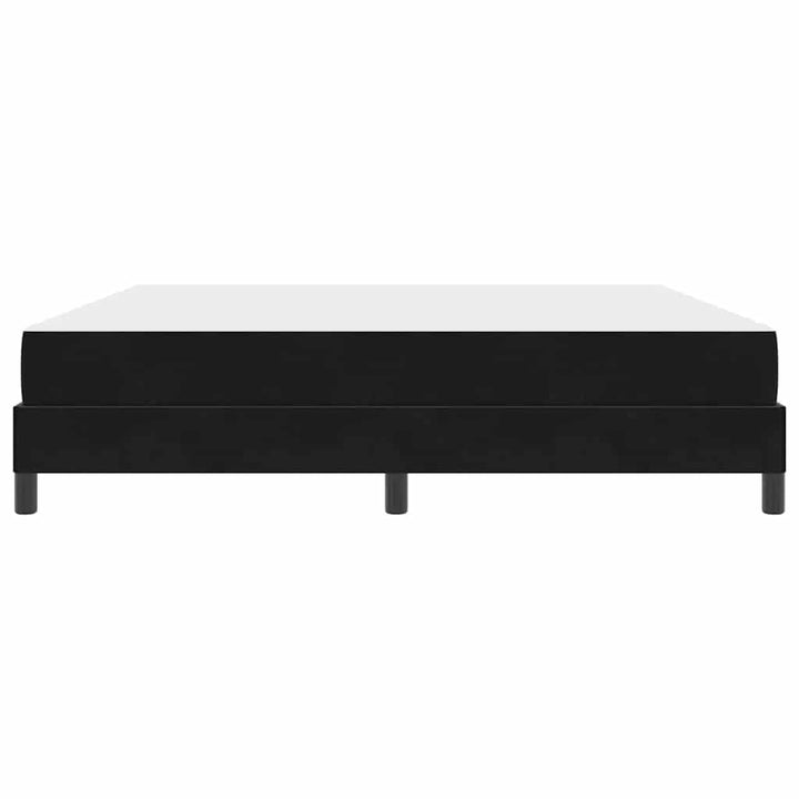 Box spring seng med madras Sort 180 x 200 cm Stof