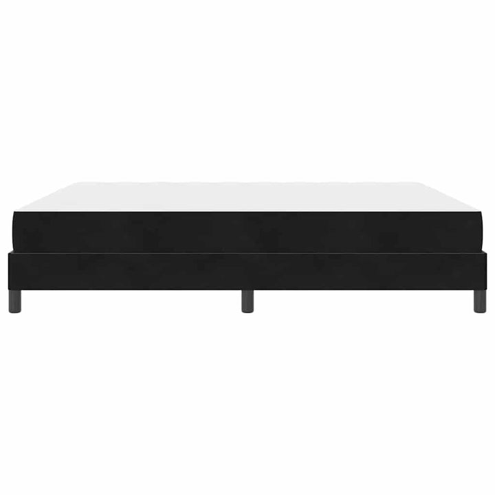 Box spring seng med madras Sort 180 x 200 cm Stof