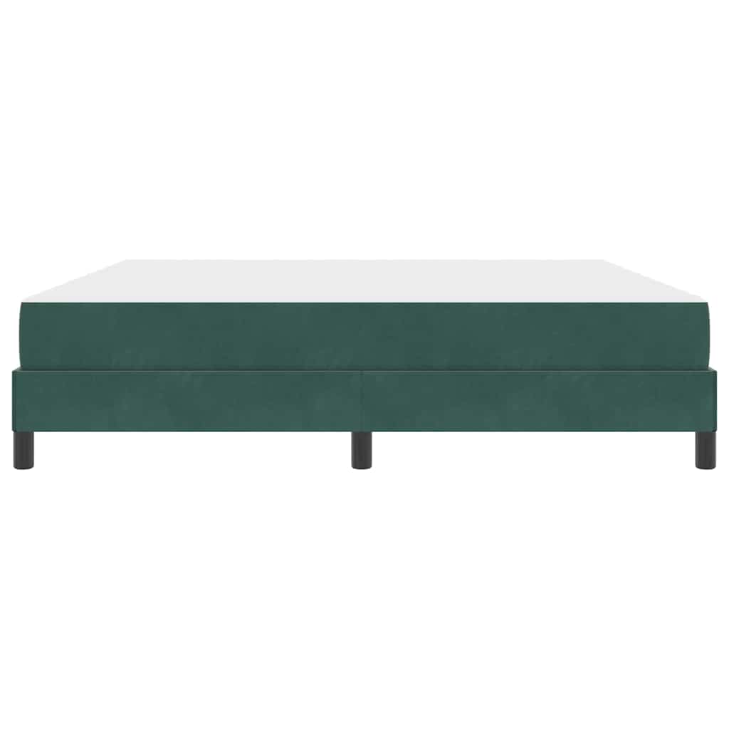 Box spring seng med madras Mørkegrøn 180 x 200 cm Stof