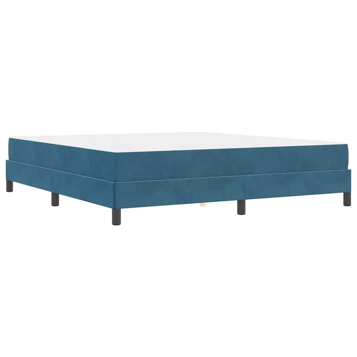 Box spring seng med madras Mørk blå 180 x 200 cm Stof