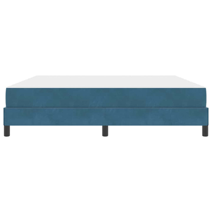 Box spring seng med madras Mørk blå 180 x 200 cm Stof