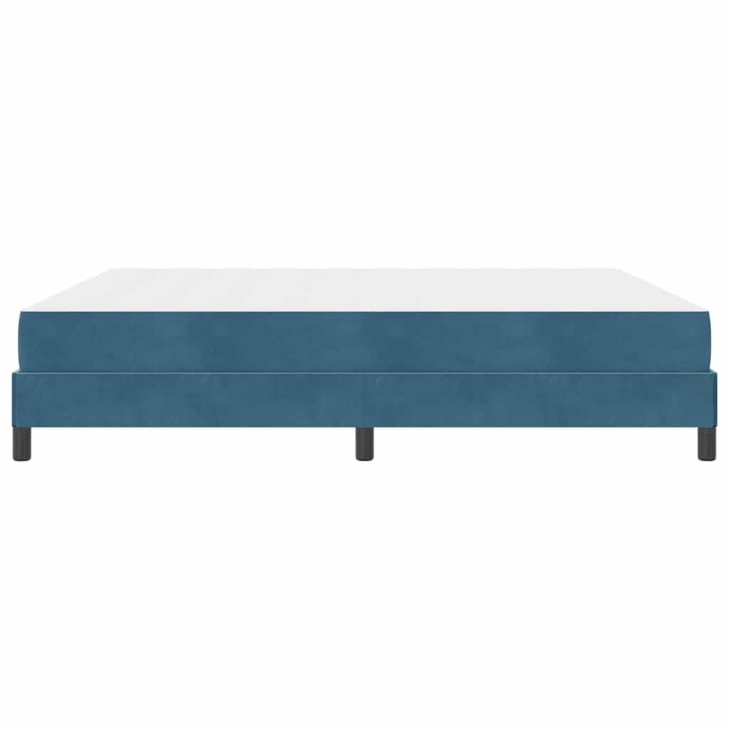Box spring seng med madras Mørk blå 180 x 200 cm Stof