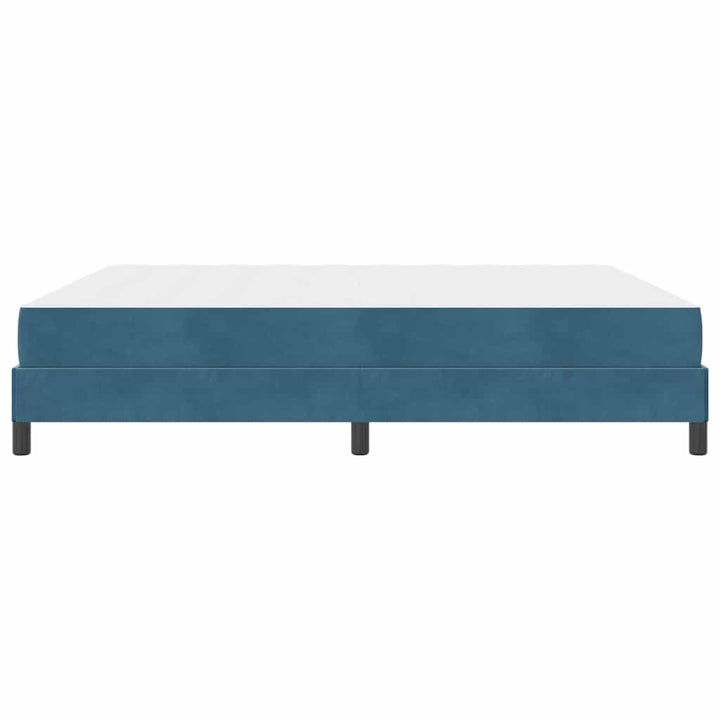 Box spring seng med madras Mørk blå 180 x 200 cm Stof
