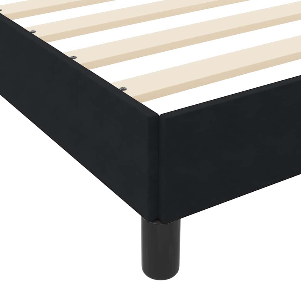 Box spring seng med madras Sort 100 x 210 cm Stof